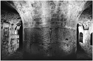 Forte Alto - interno della caponiera per la difesa dell'avamposto a nord